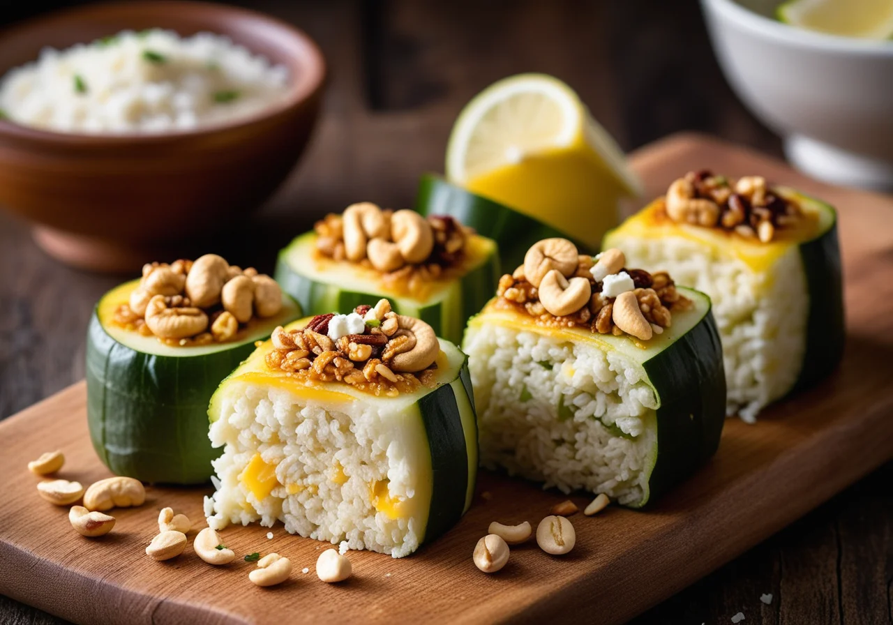 Rice Zucchini Rolls
