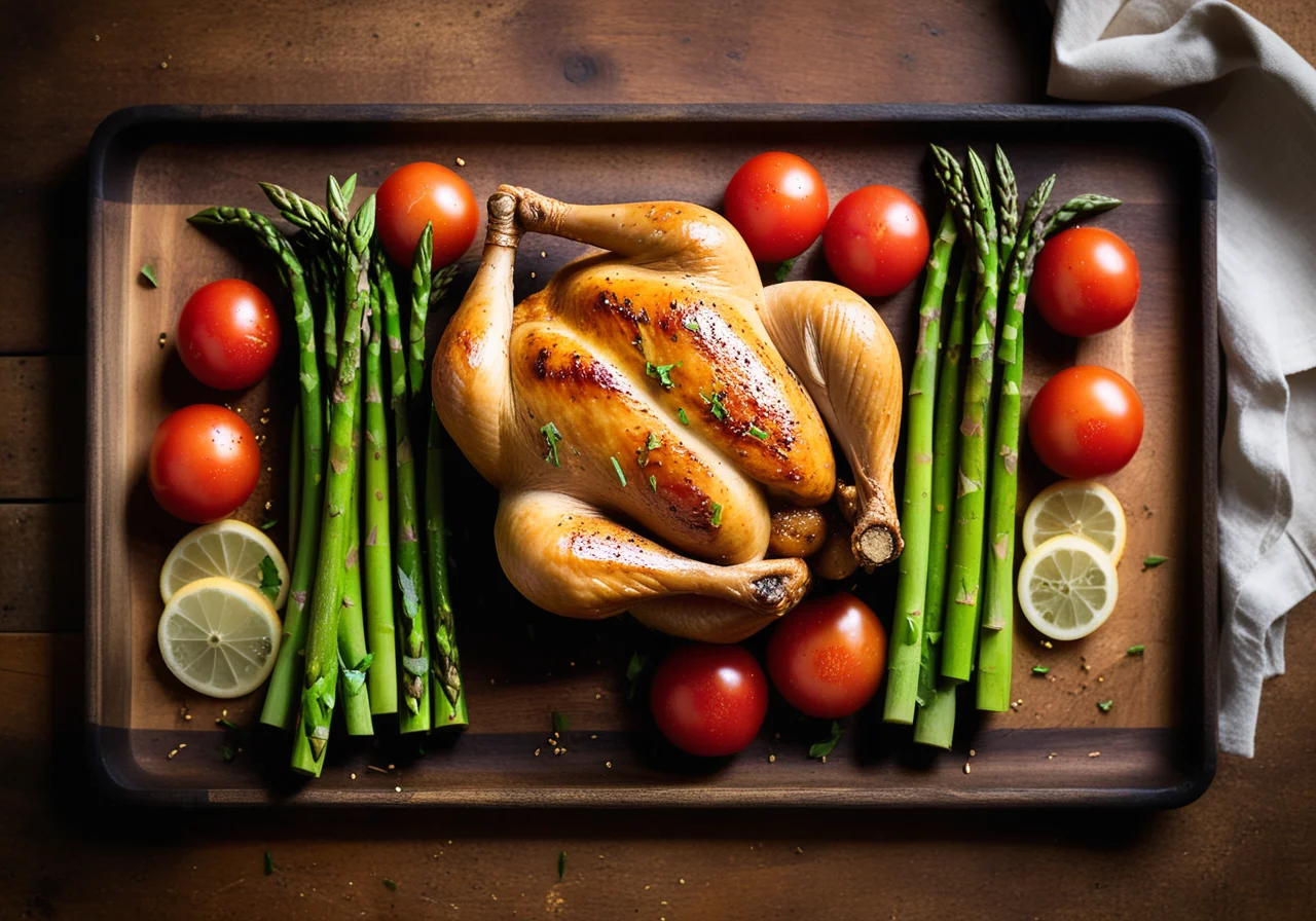 Chicken Pan with Asparagus