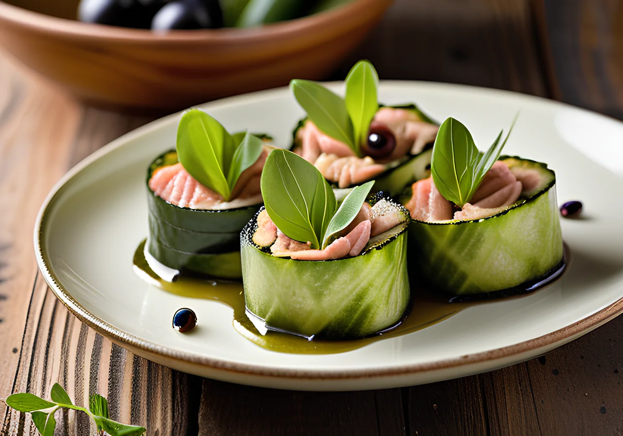 Tuna Zucchini Rolls