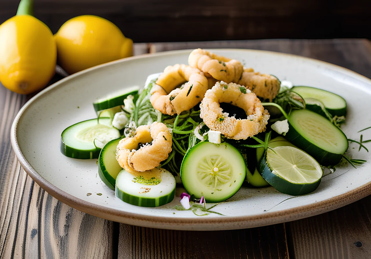 Zucchini Salad with Sheep Cheese