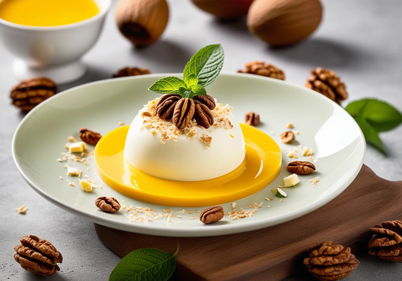 Quark Cream with Mango and Nuts