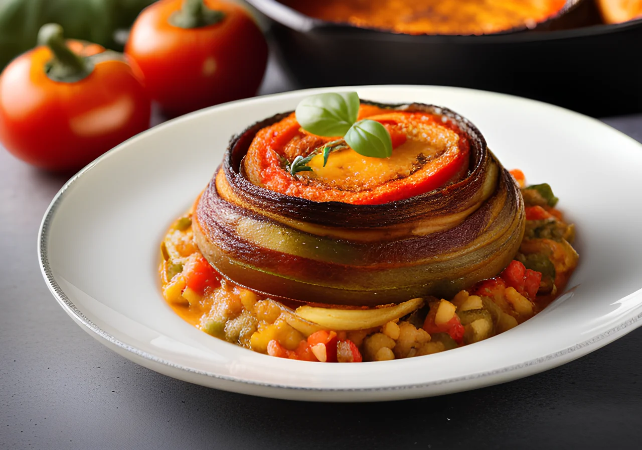 Gratinierter Ratatouille aus dem Ofen