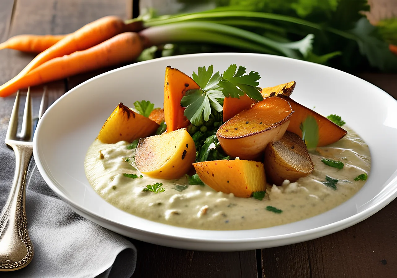 Vegetable Curry with Oven Potatoes