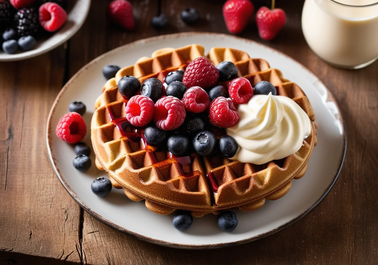 Waffles with Berries
