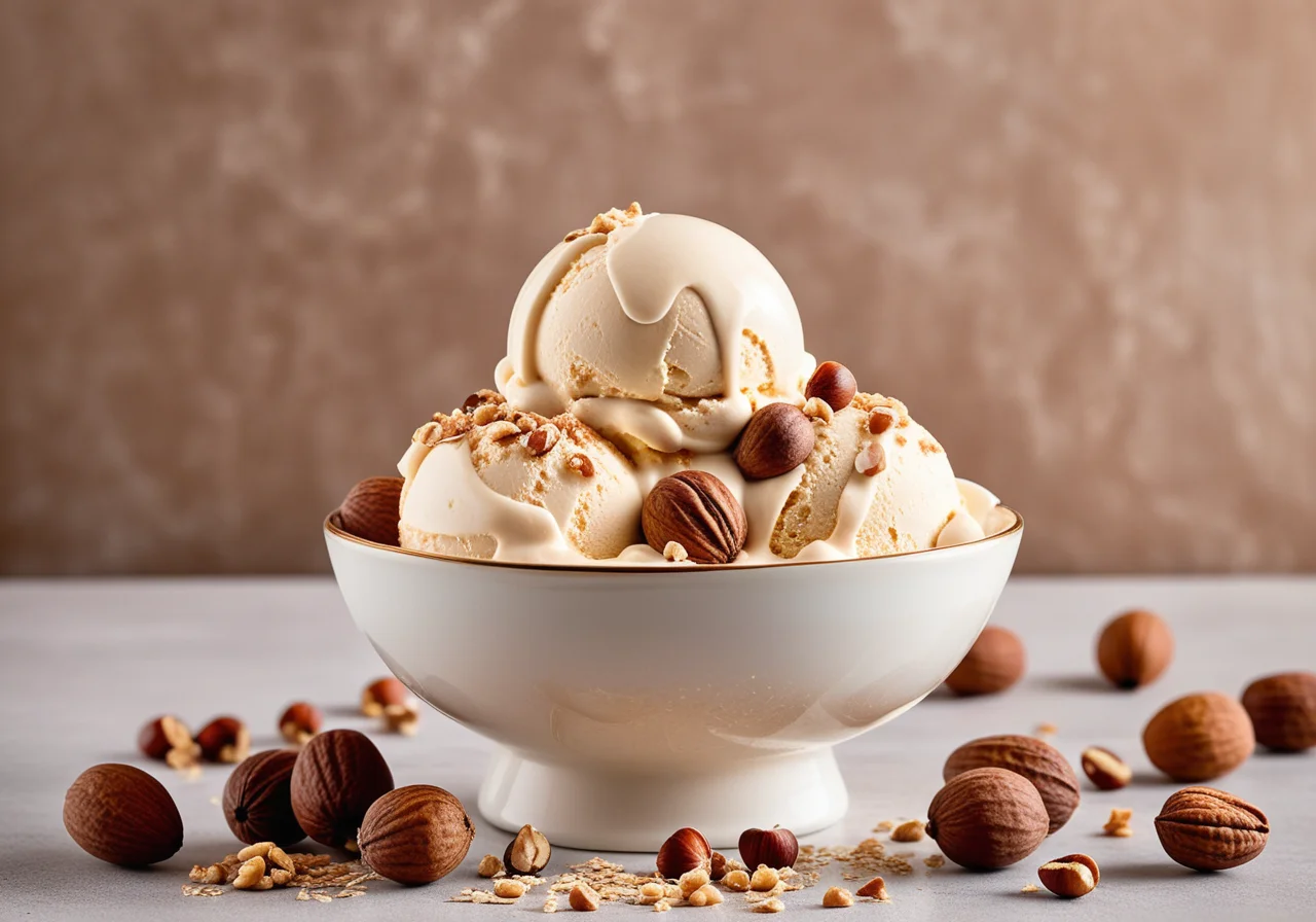 Hazelnut Nougat Ice Cream