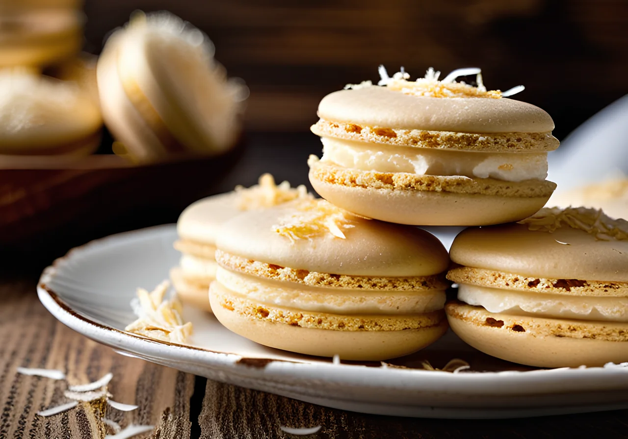 Classic Coconut Macarons