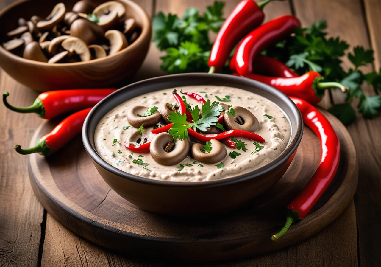Spicy Mushroom Dip