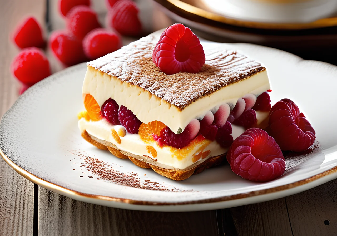 Raspberry Orange Tiramisu