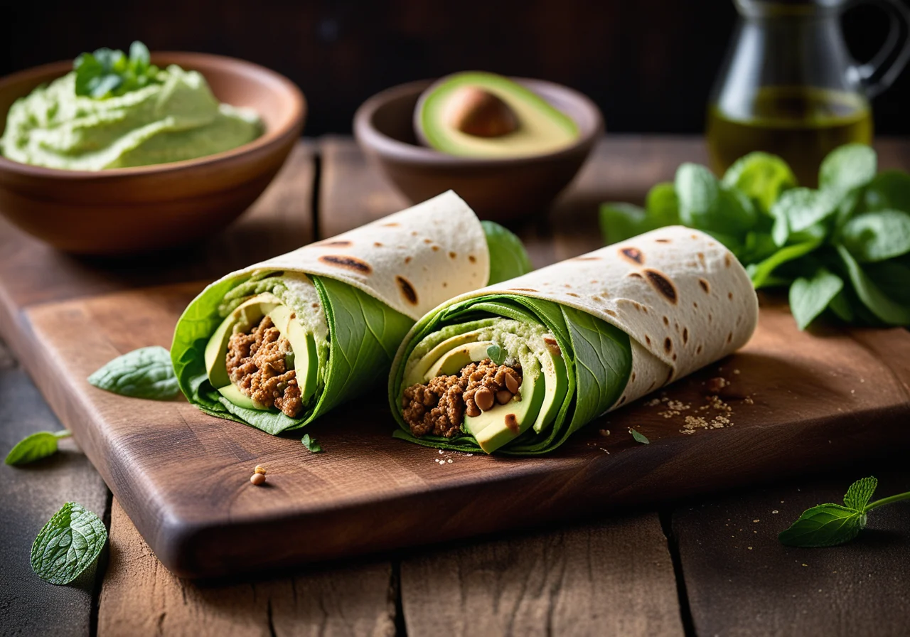 Avocado Bean Wraps