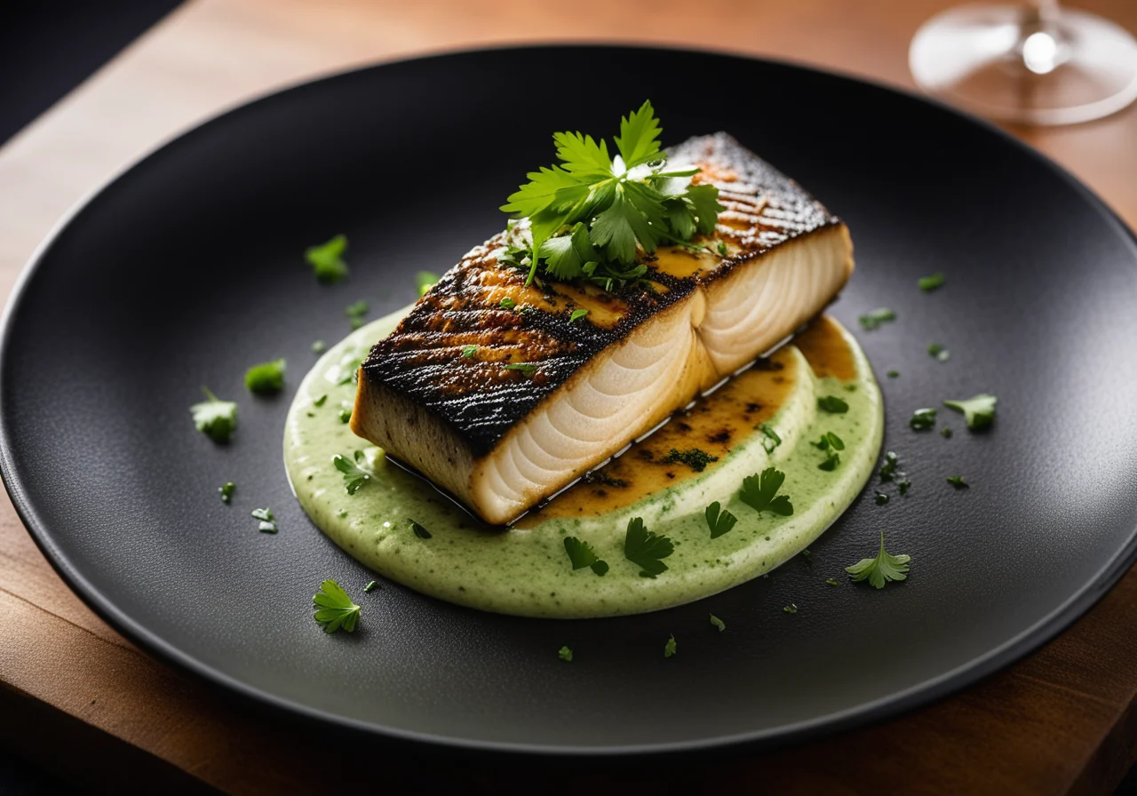 Sea Bass Fillet in Coriander Sauce