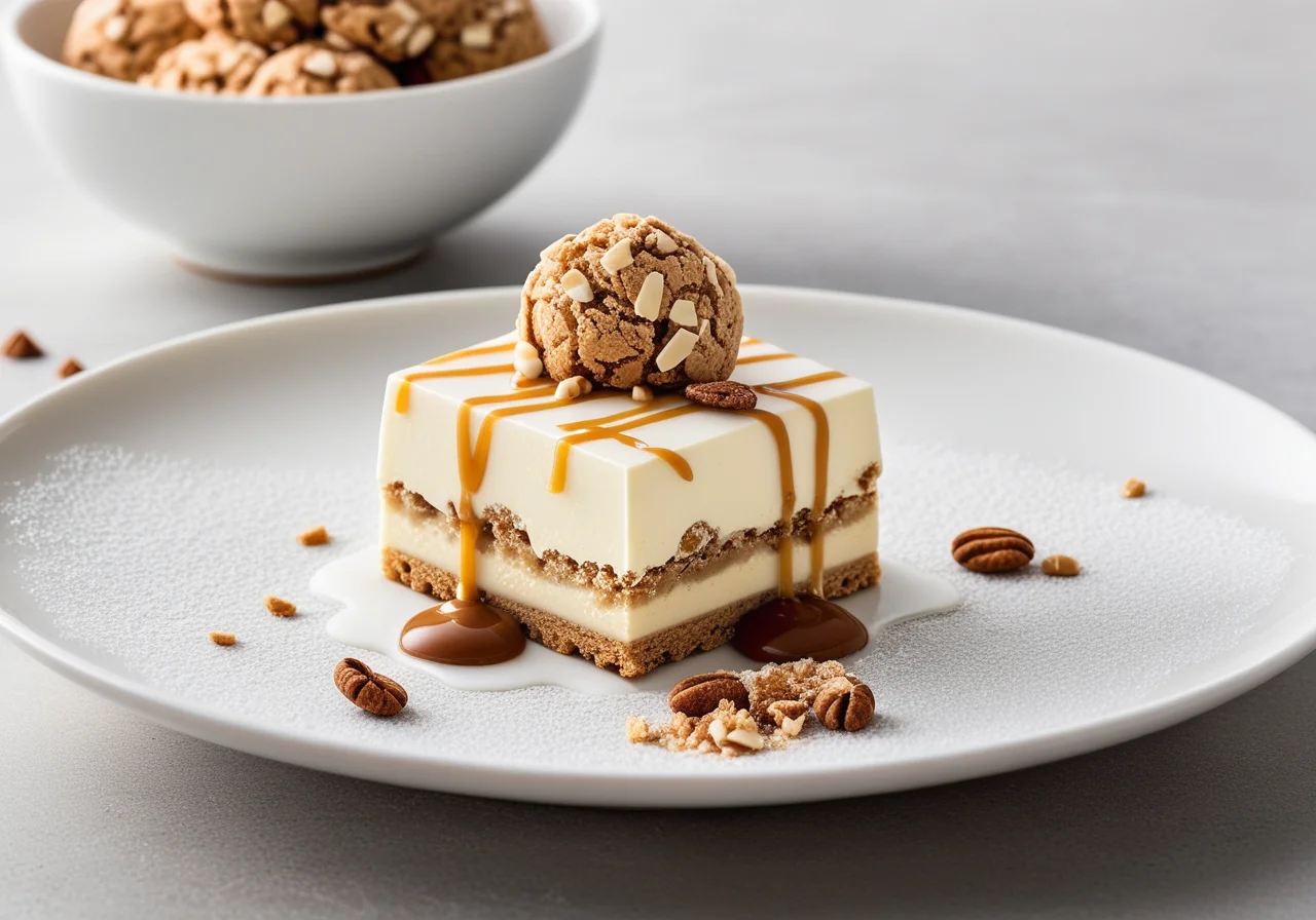 Christmas Ice Parfait with Cookies