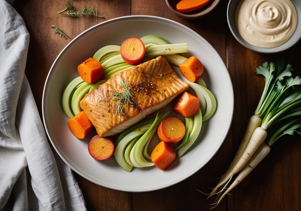 Carp with Vegetables