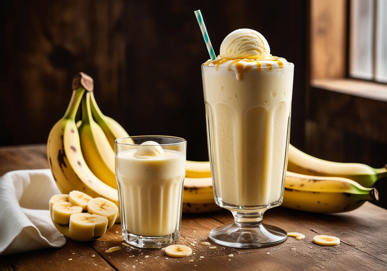 Banana Shake with Ice