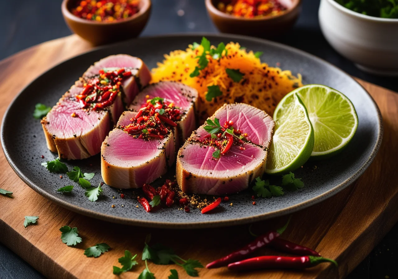 Tuna in Black Cumin Coating