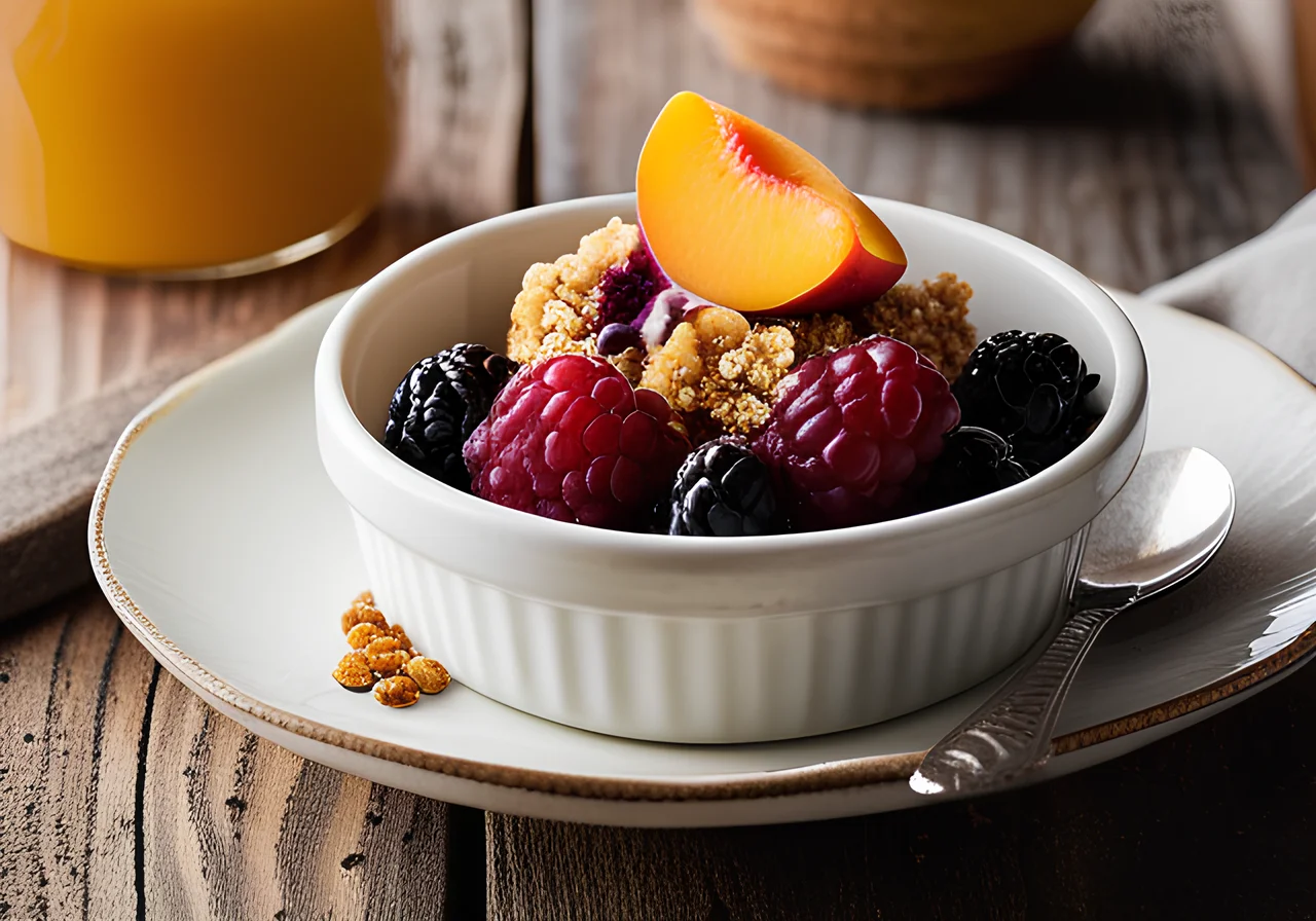 Whole‑grain Blackberry Crumble