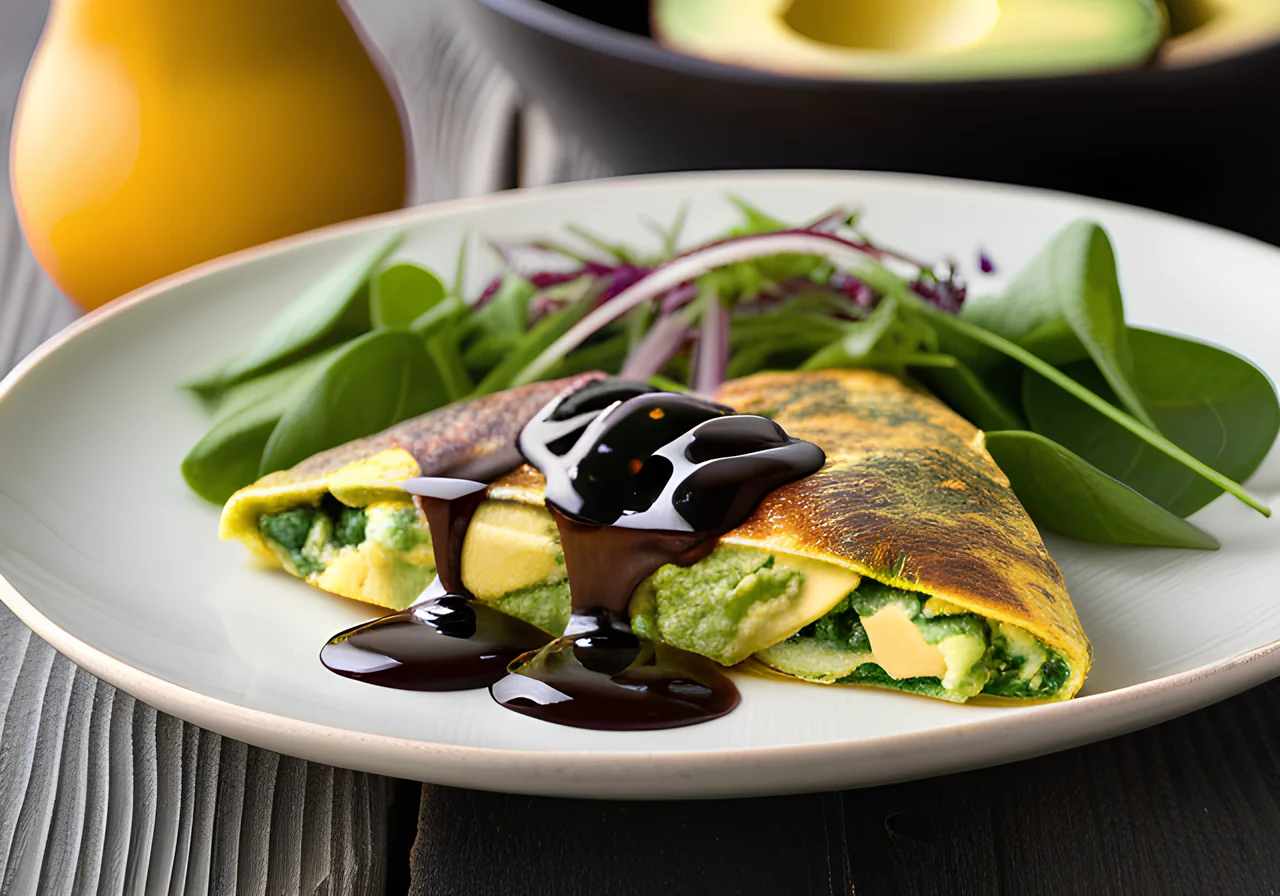 Spinach and Avocado Omelet