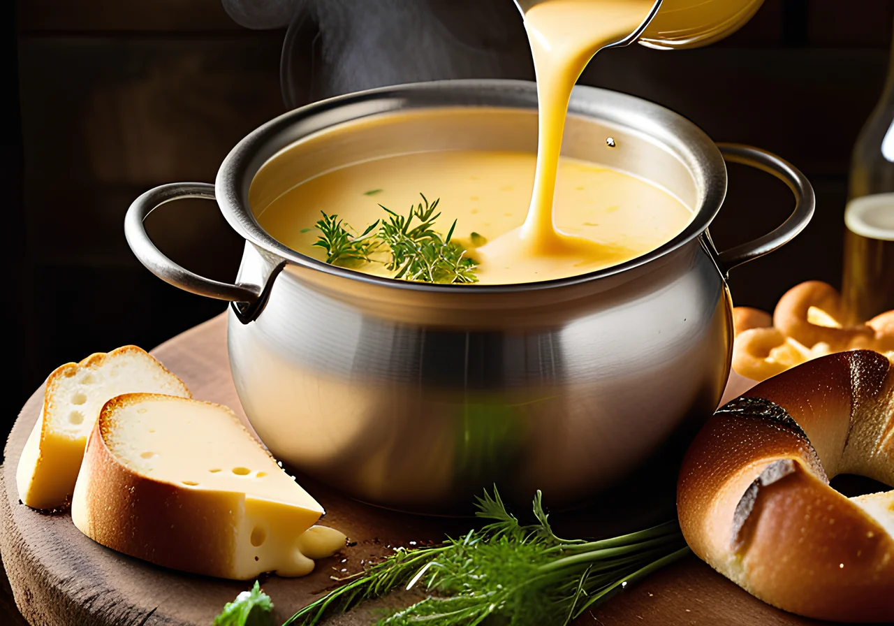 Cheese Fondue with Beer
