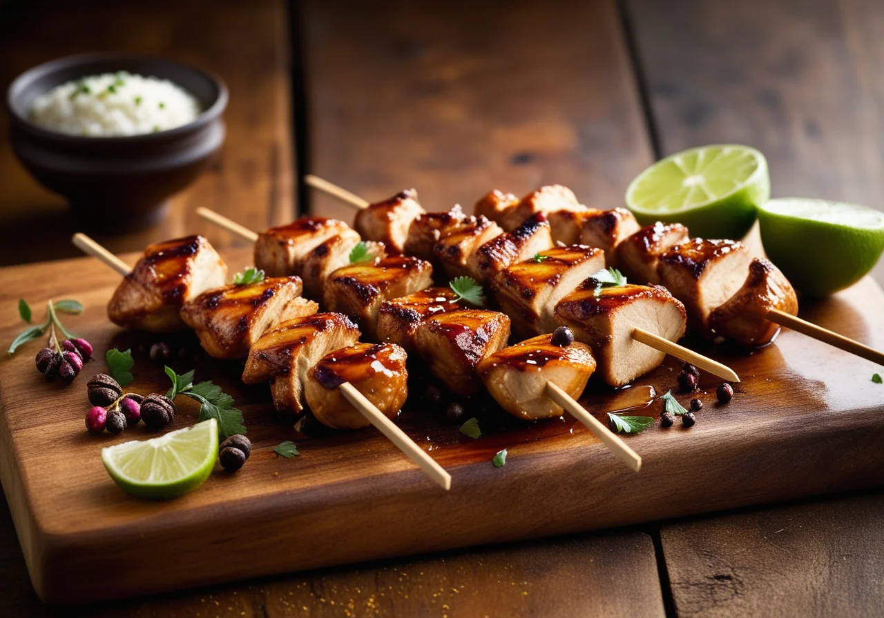 Honey and Lime Chicken Skewers