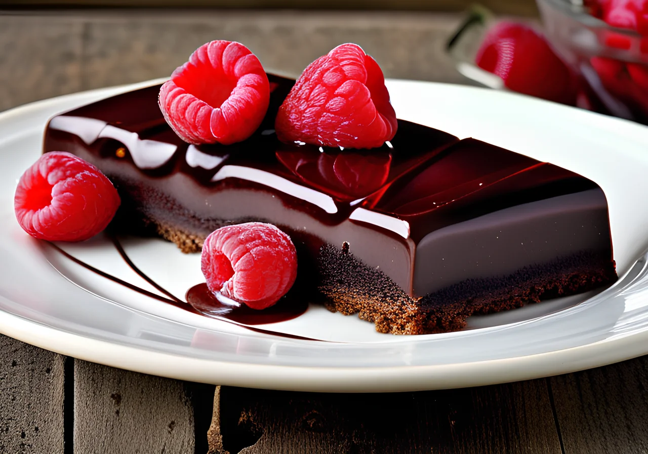 Chocolate Raspberry Slices