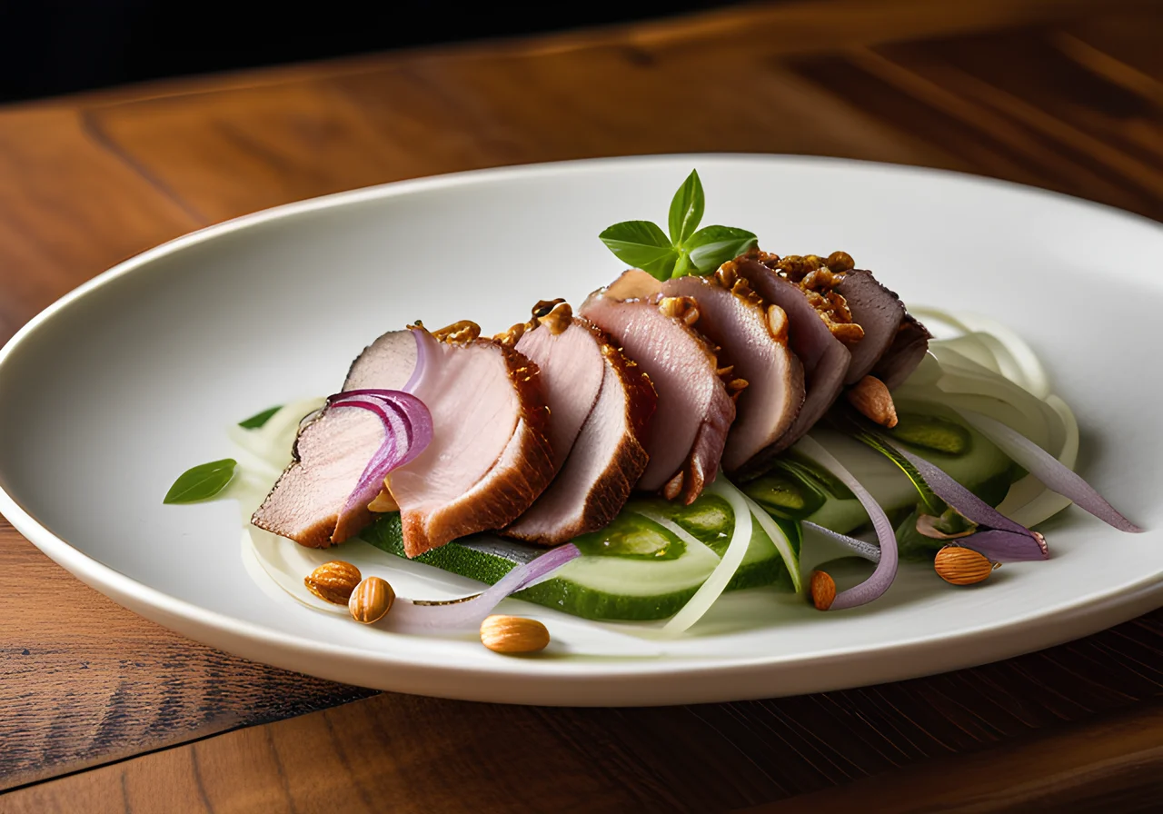 Duck Breast on Glass Noodle Salad
