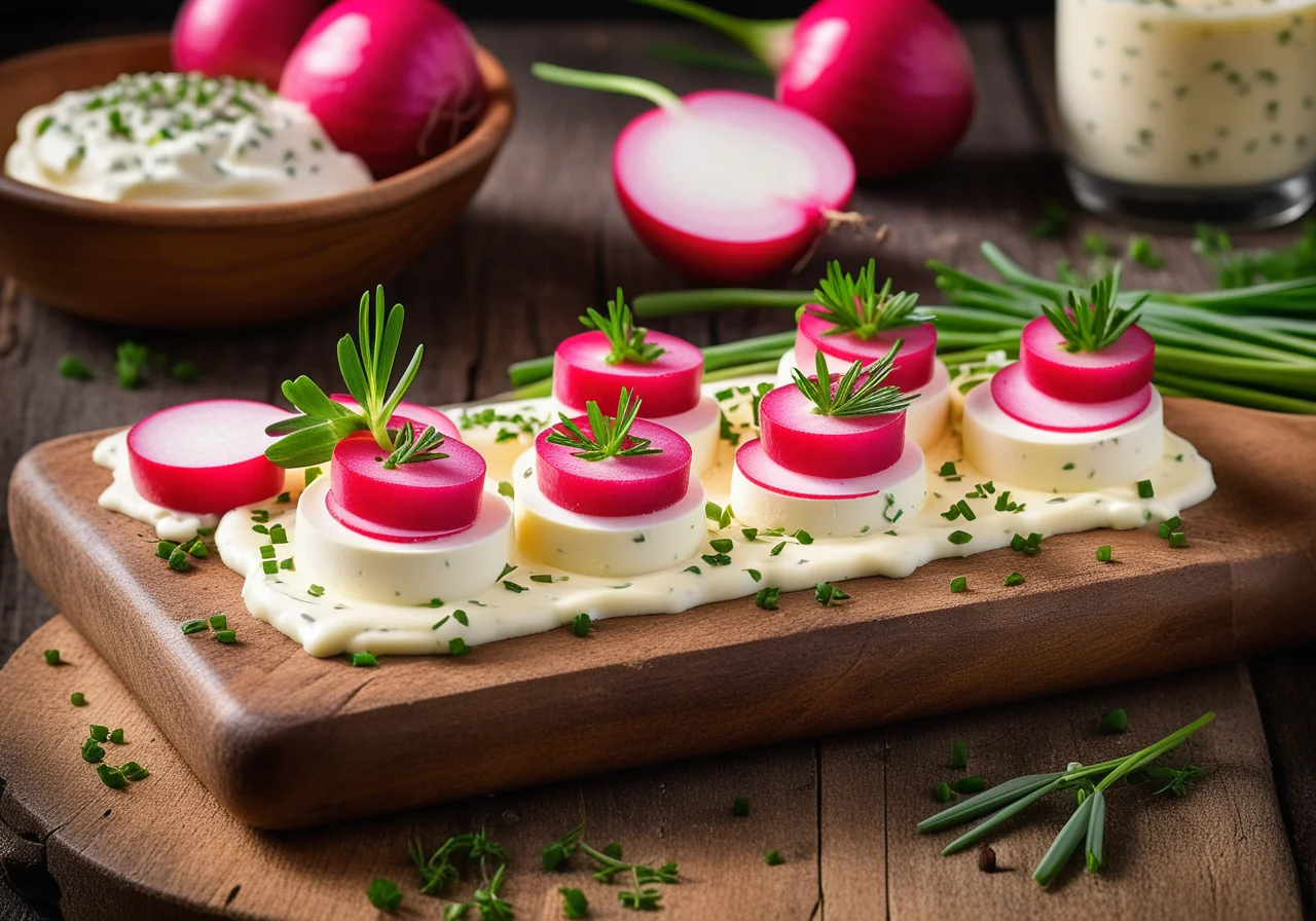 Treated Harzer Roller with Radish Quark