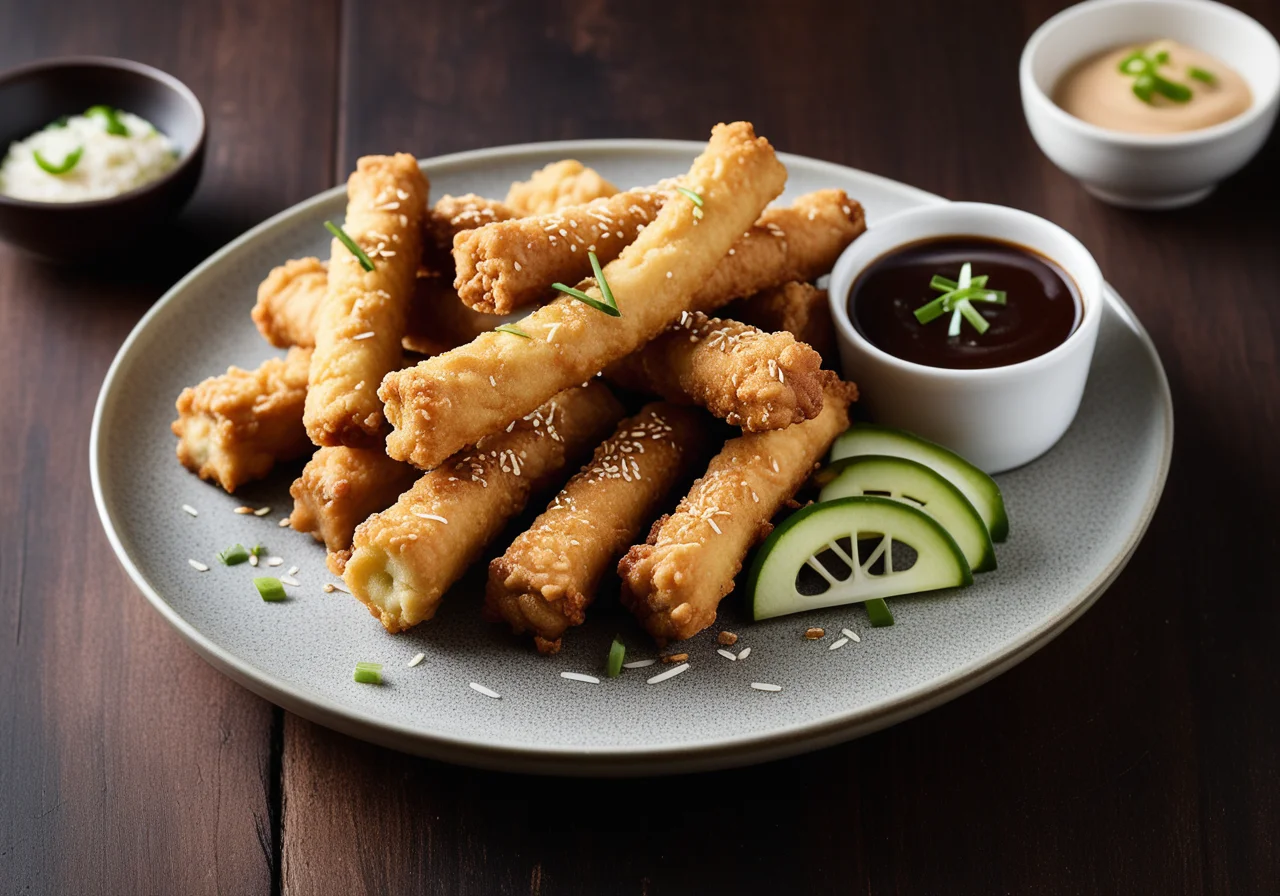 Chicken Tempura with Eggplant