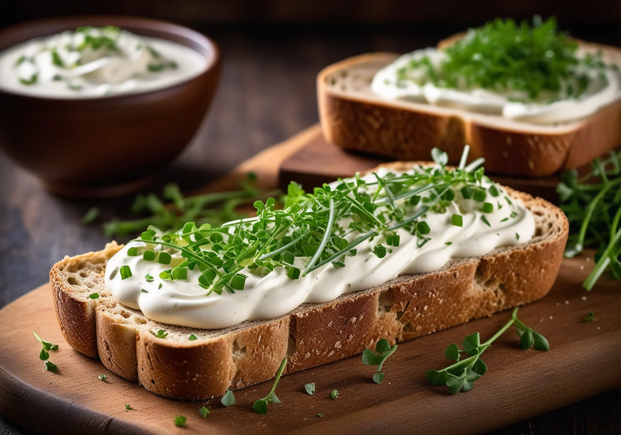 Bread with Quark Spread