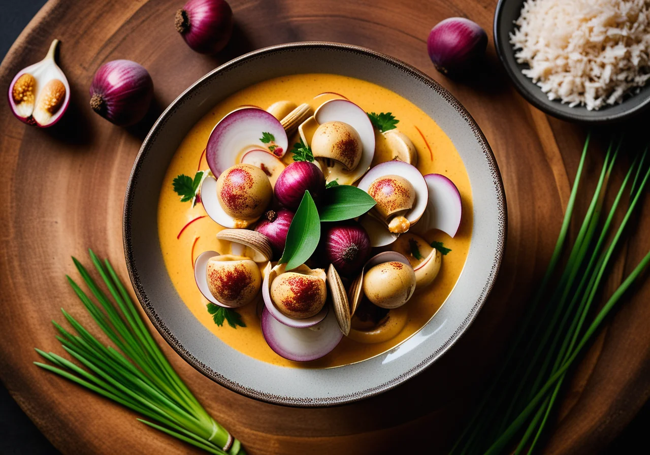 Curry with Mangosteen and Venus Clams
