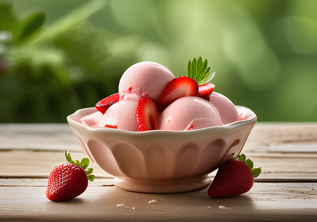 Strawberry Yogurt Ice Cream for the Thermomix®