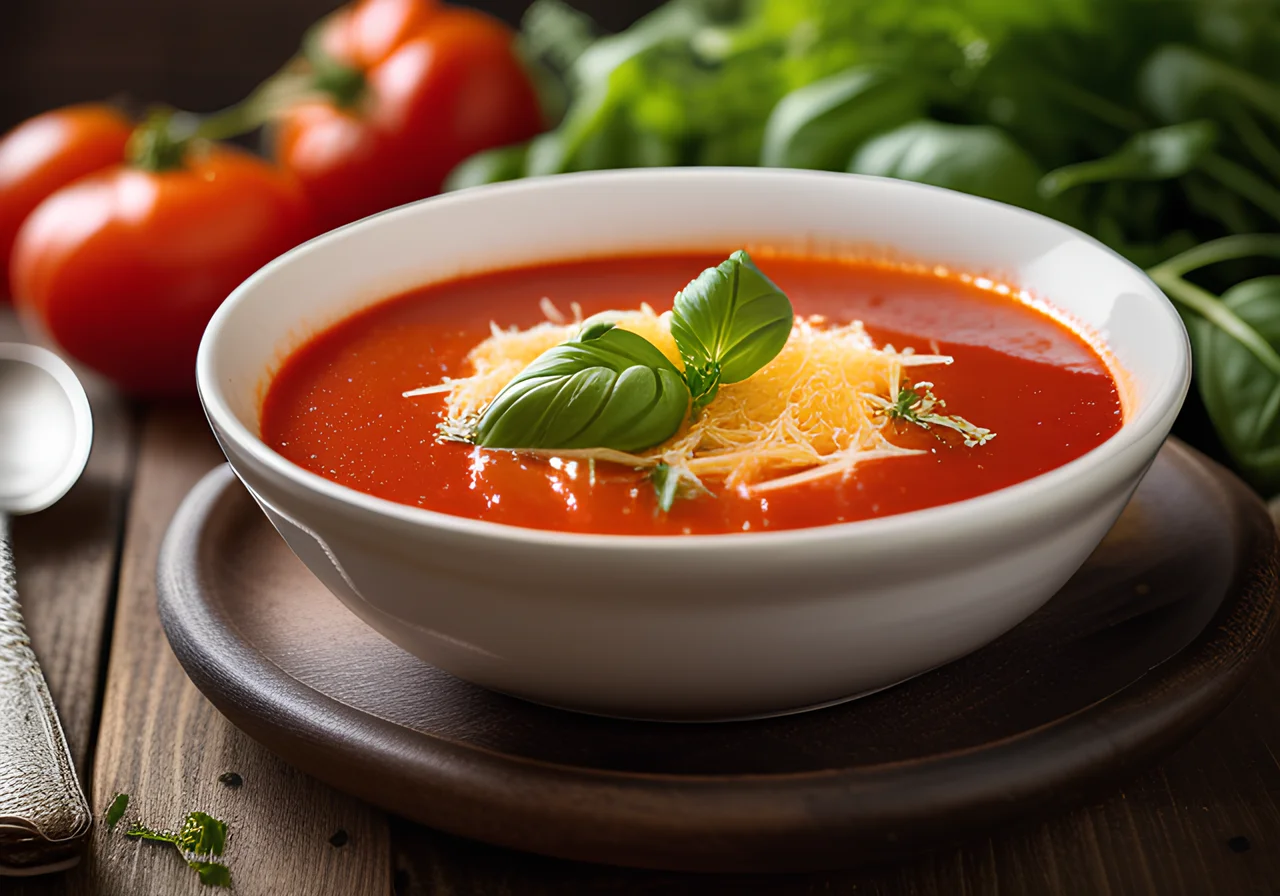 Tomato Soup with Meatballs