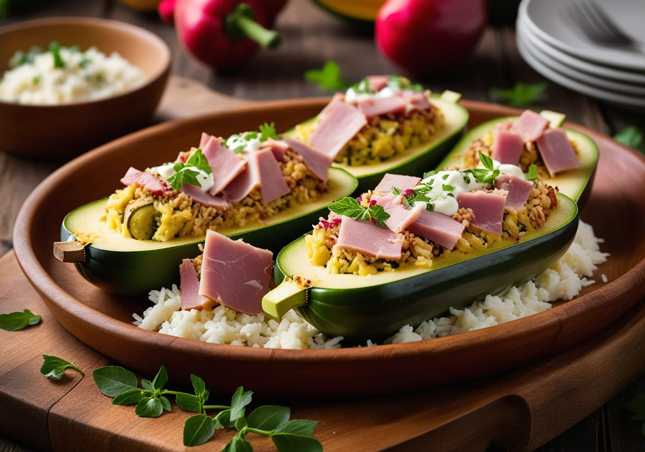 Stuffed Round Zucchini