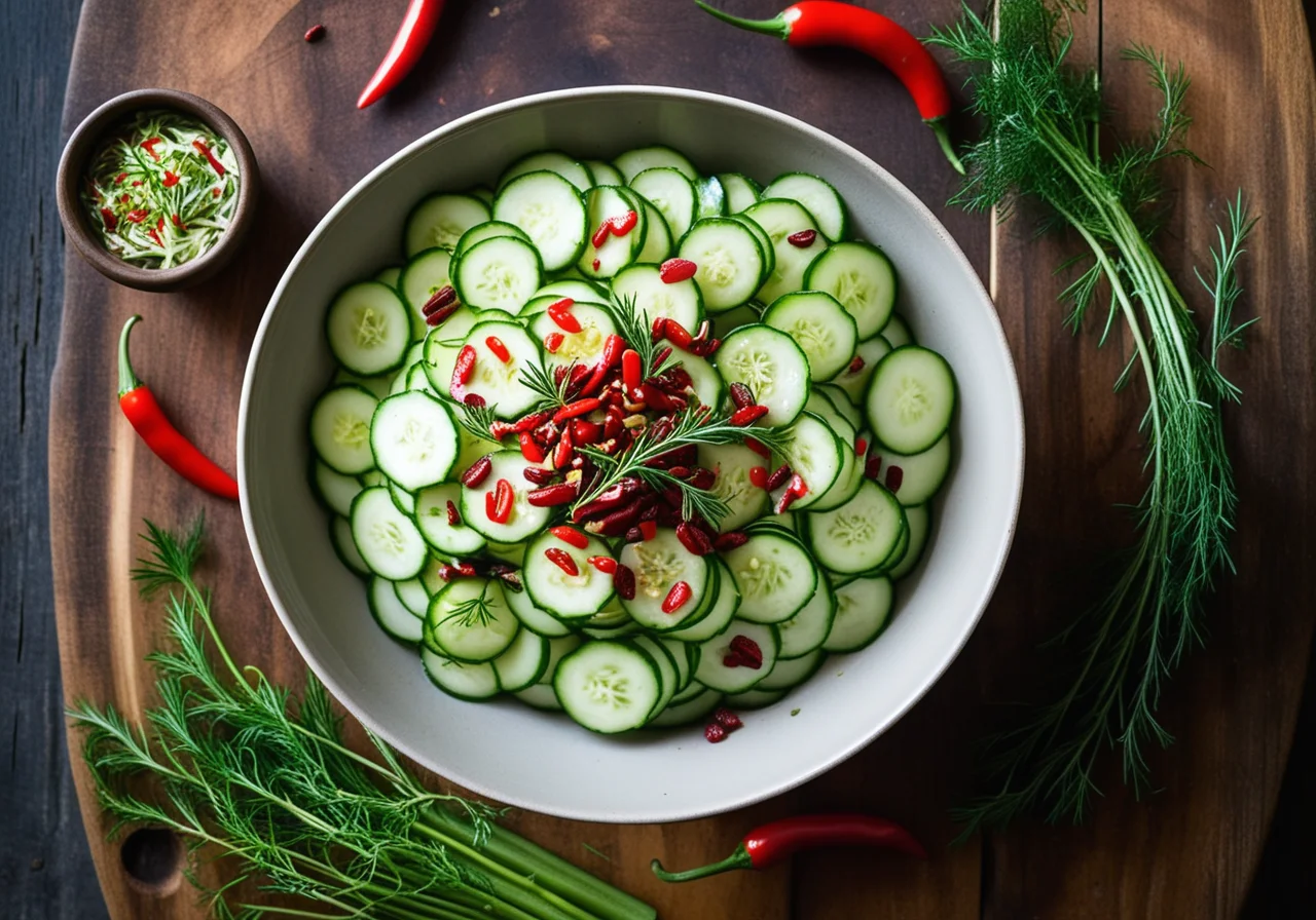 Cucumber Salad with Chili