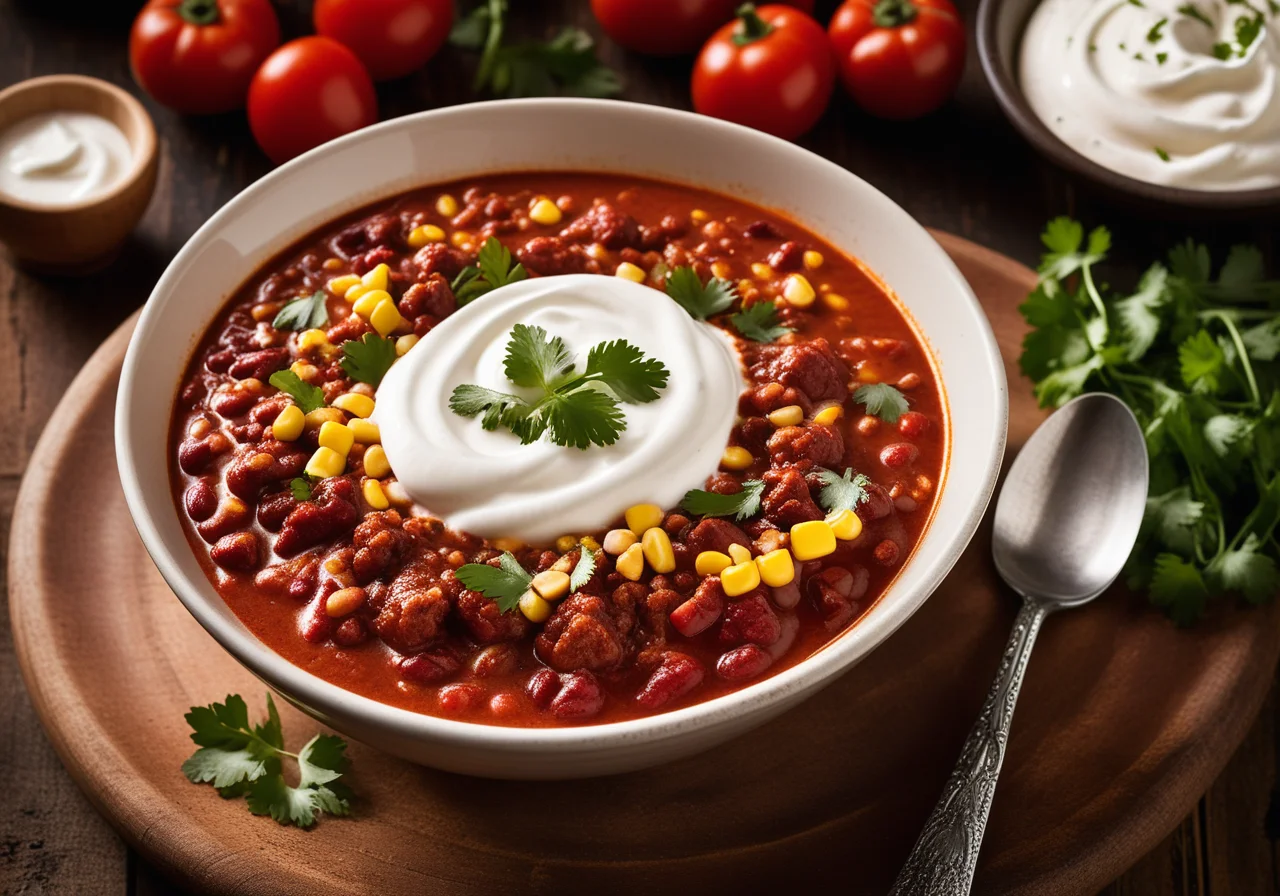 Chili with Corn and Beans