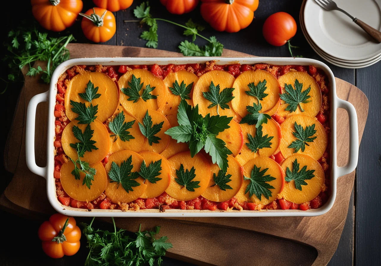 Pumpkin Tomato Gratin