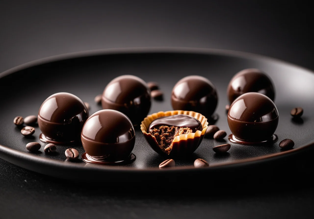 Schoko-Kaffeepraline