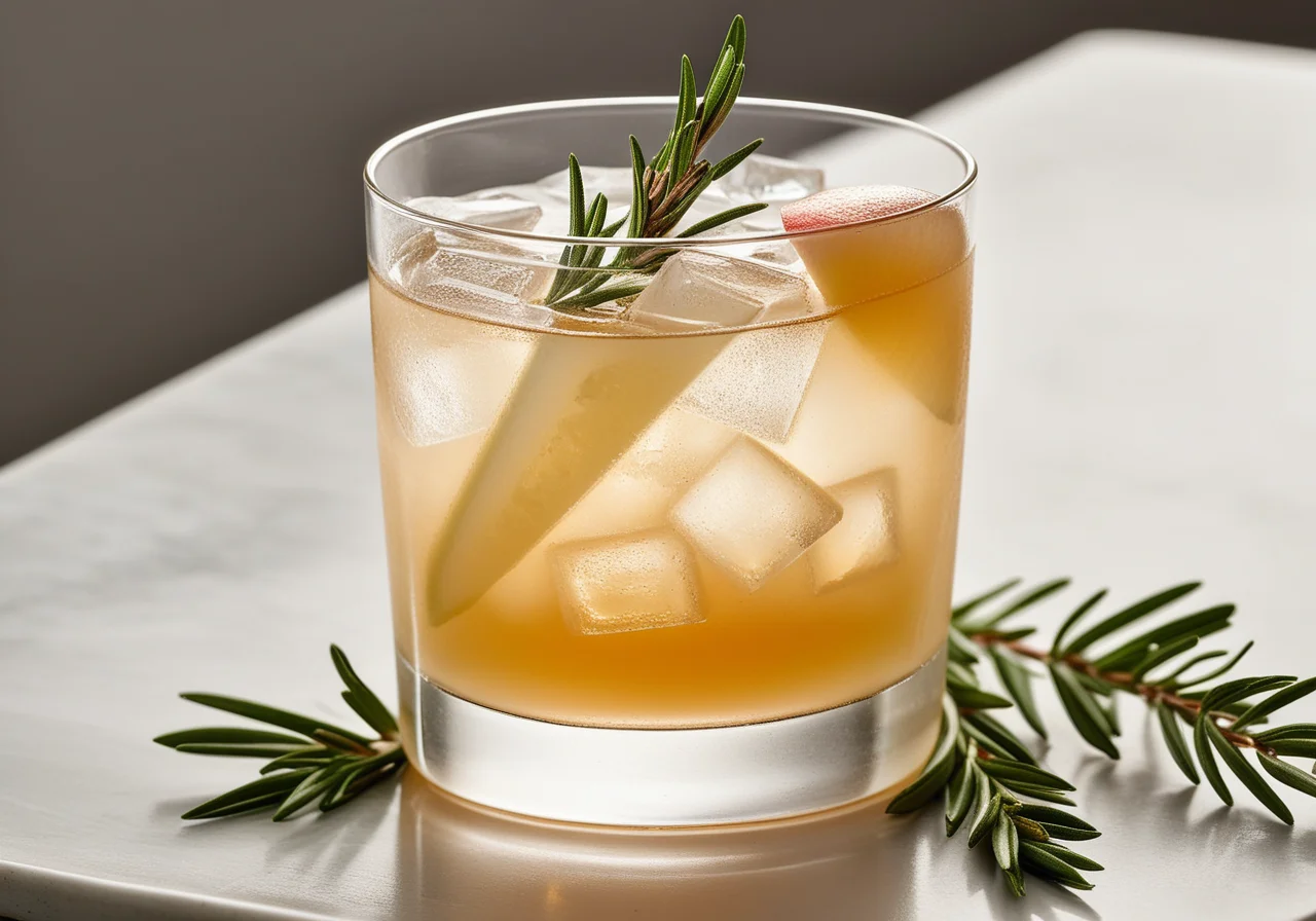 Rosemary Pear Cocktail