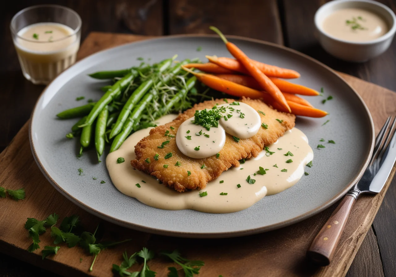 Fried Plaice with Beer Sauce