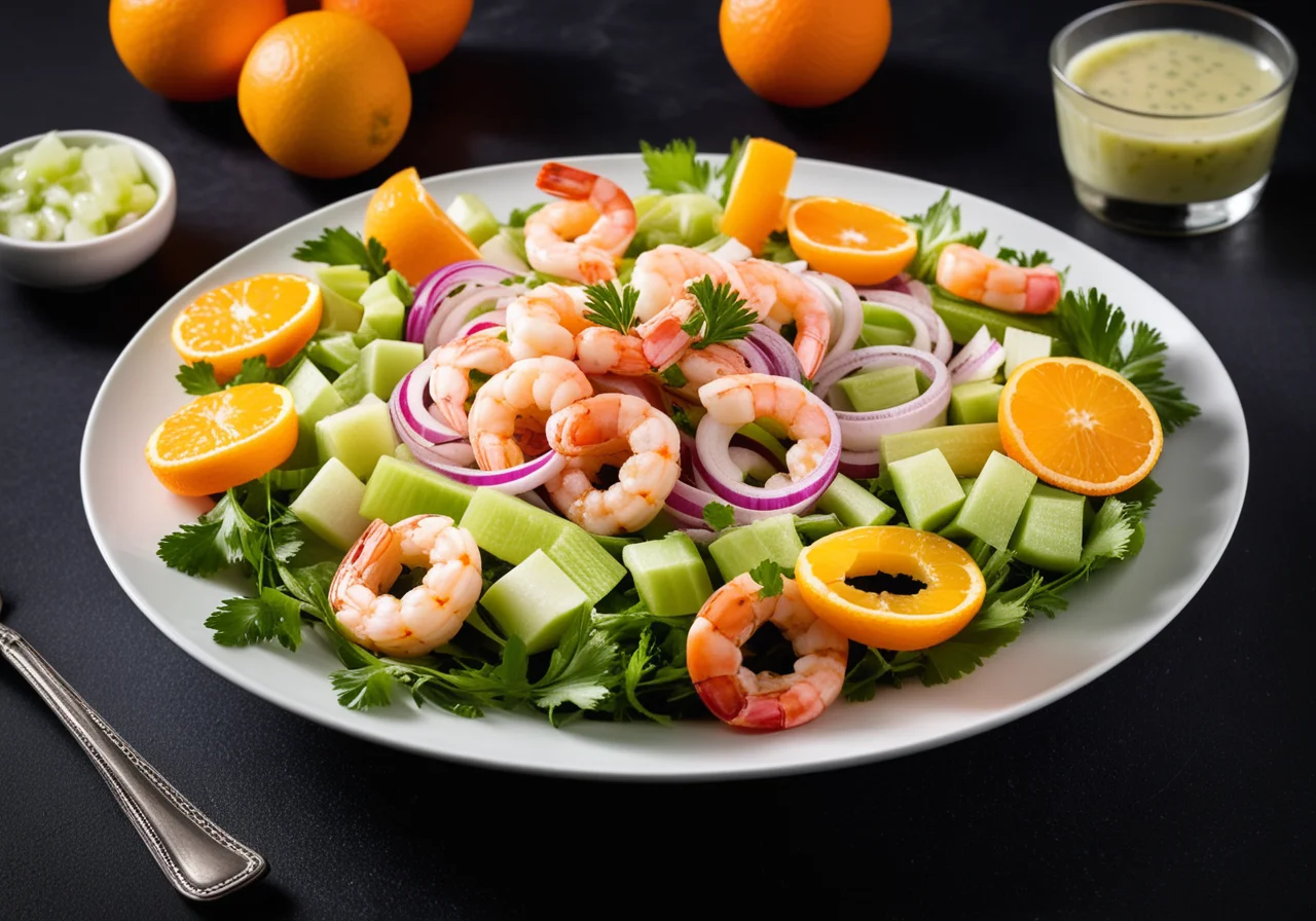 Turkey, Shrimp and Celery Salad