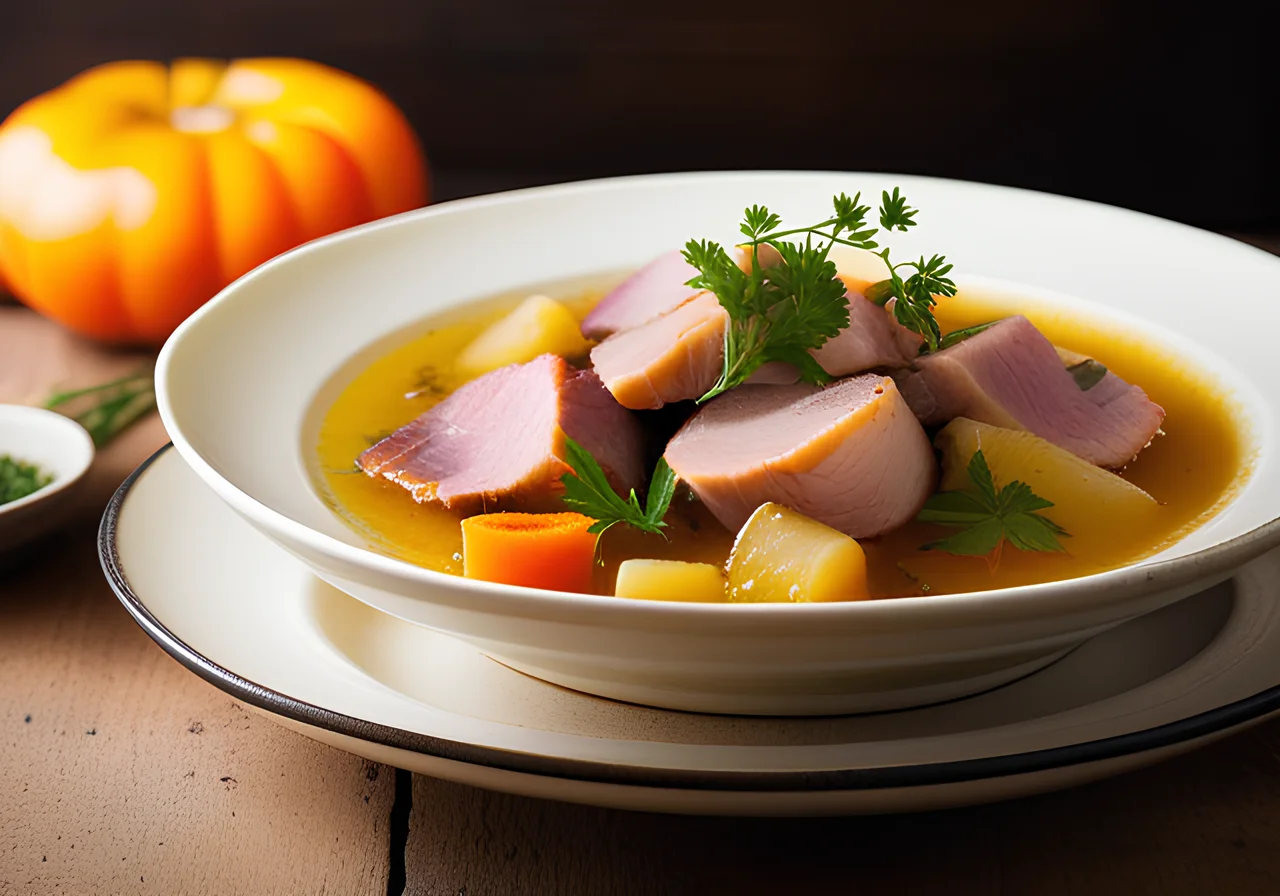 Turnip Stew with Pickled Pork