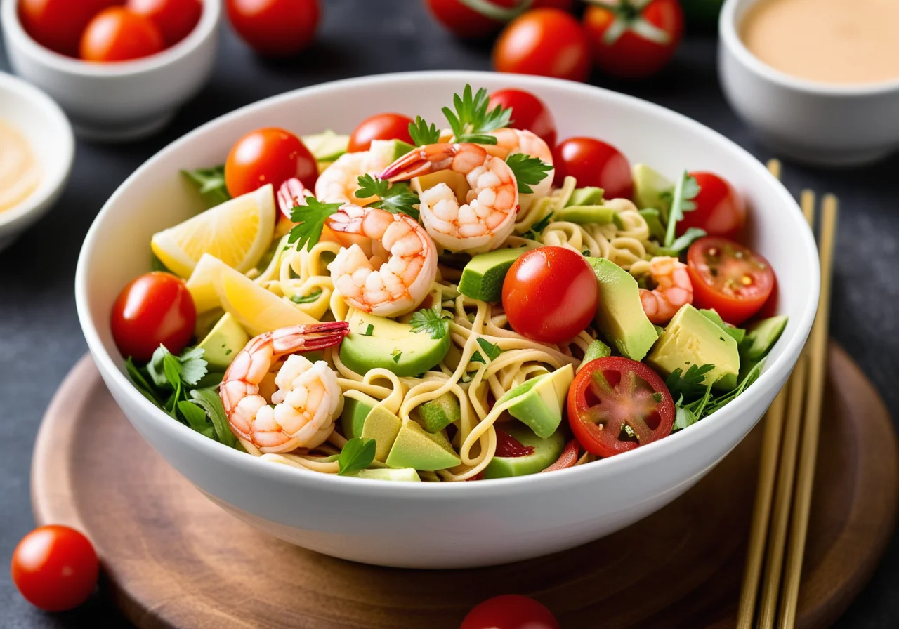 Noodle Salad with Shrimp