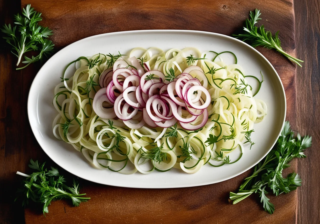Marinated Fennel with Ham