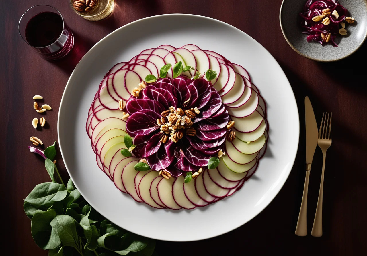 Bündner-Fleisch-Carpaccio with Pear and Walnuts