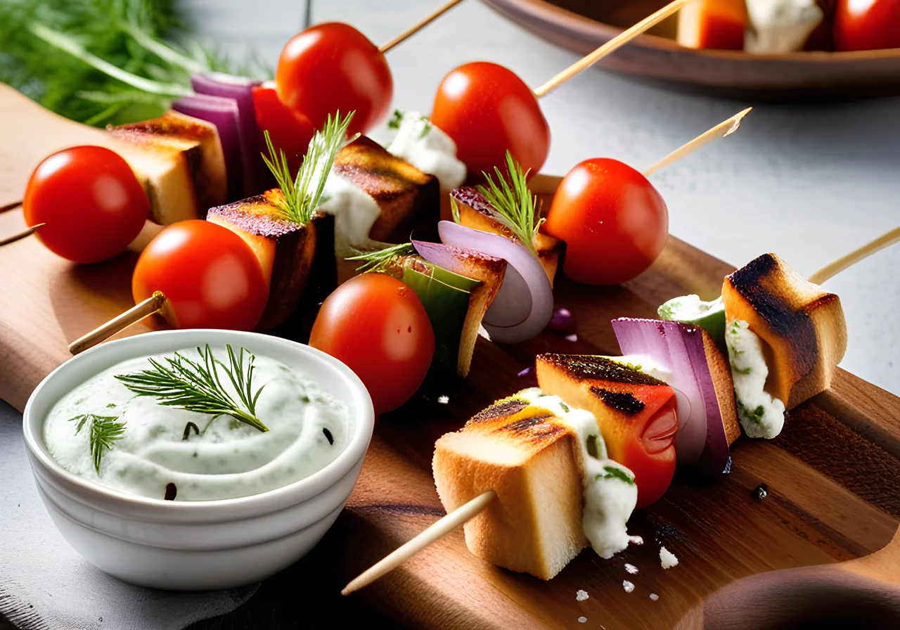 Grilled Cheese and Tomato Skewers