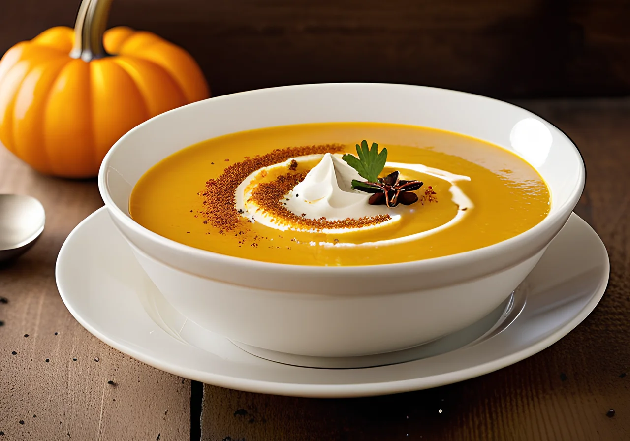 Quick Pumpkin Cream Soup with Hokkaido
