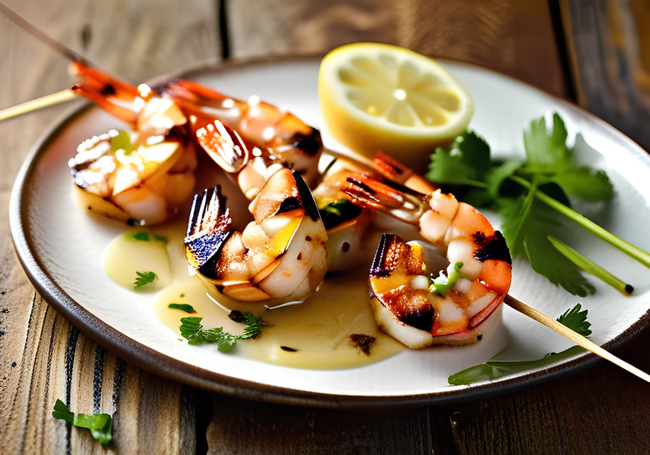 Shrimp Lemongrass Skewers