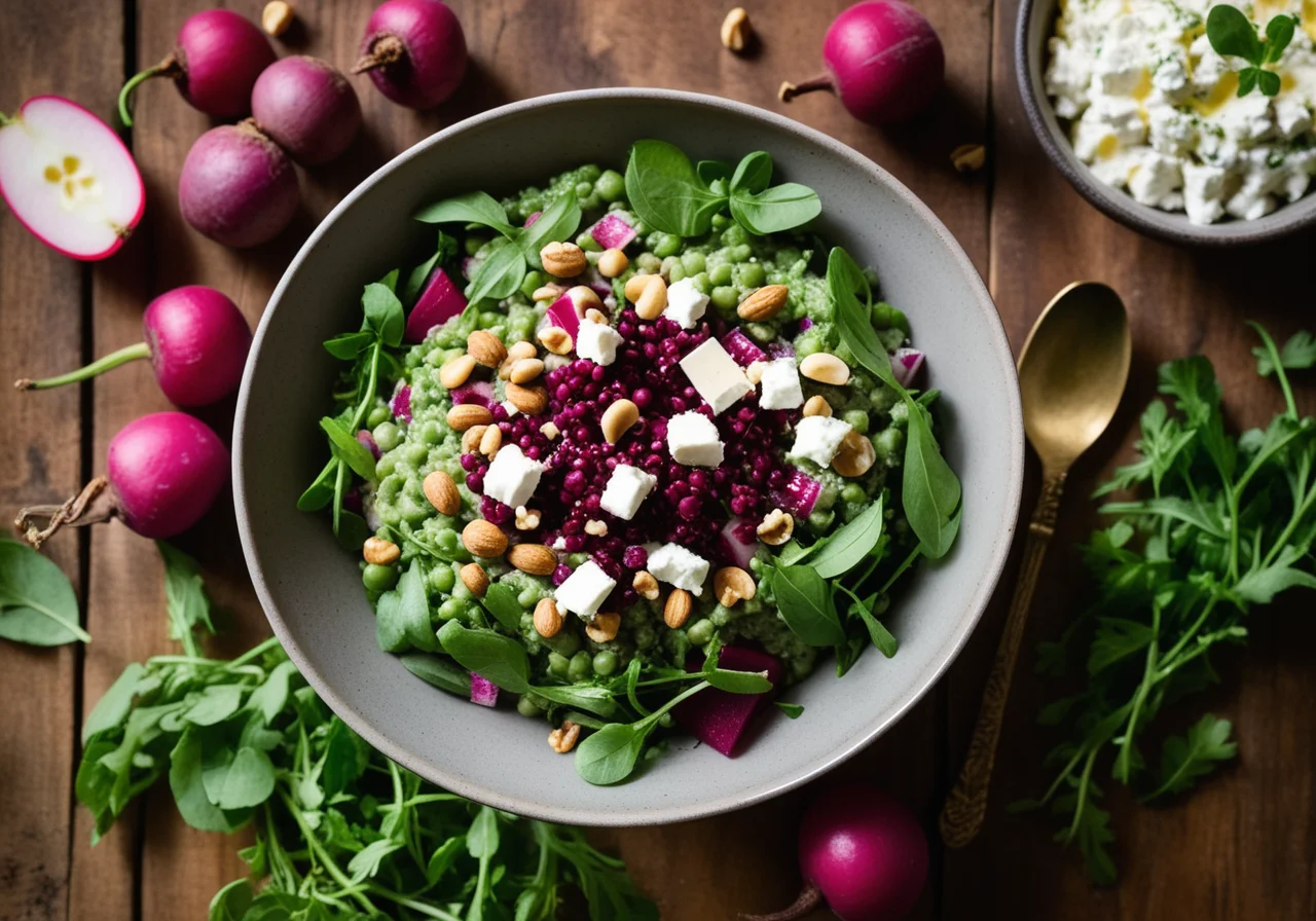 Lentil and Pea Porridge Salad