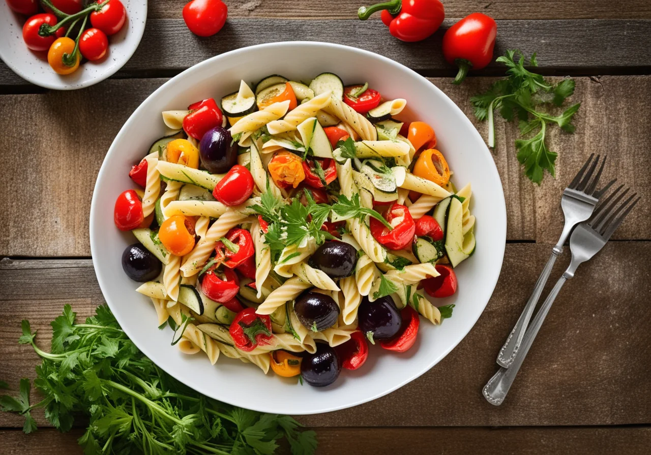 Pasta Salad with Grilled Vegetables