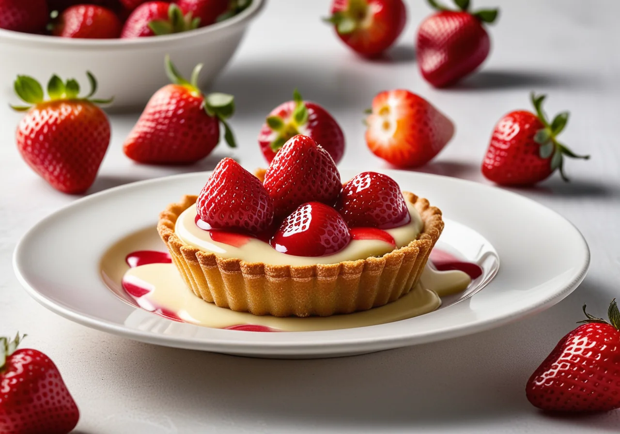 Kleine Erdbeerküchlein