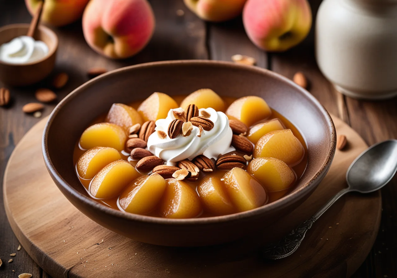 Quince Compote with Cinnamon, Vanilla and Bay Leaves