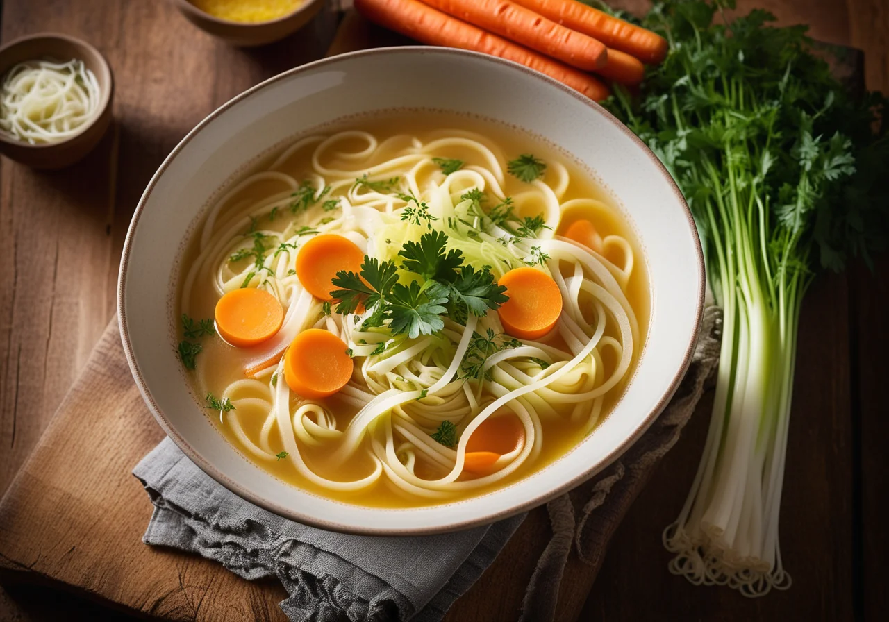 Noodle Soup with Julienne